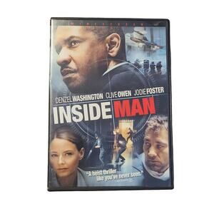 Inside Man (DVD, 2006) Denzel Washington Clive Owen Jodie Foster